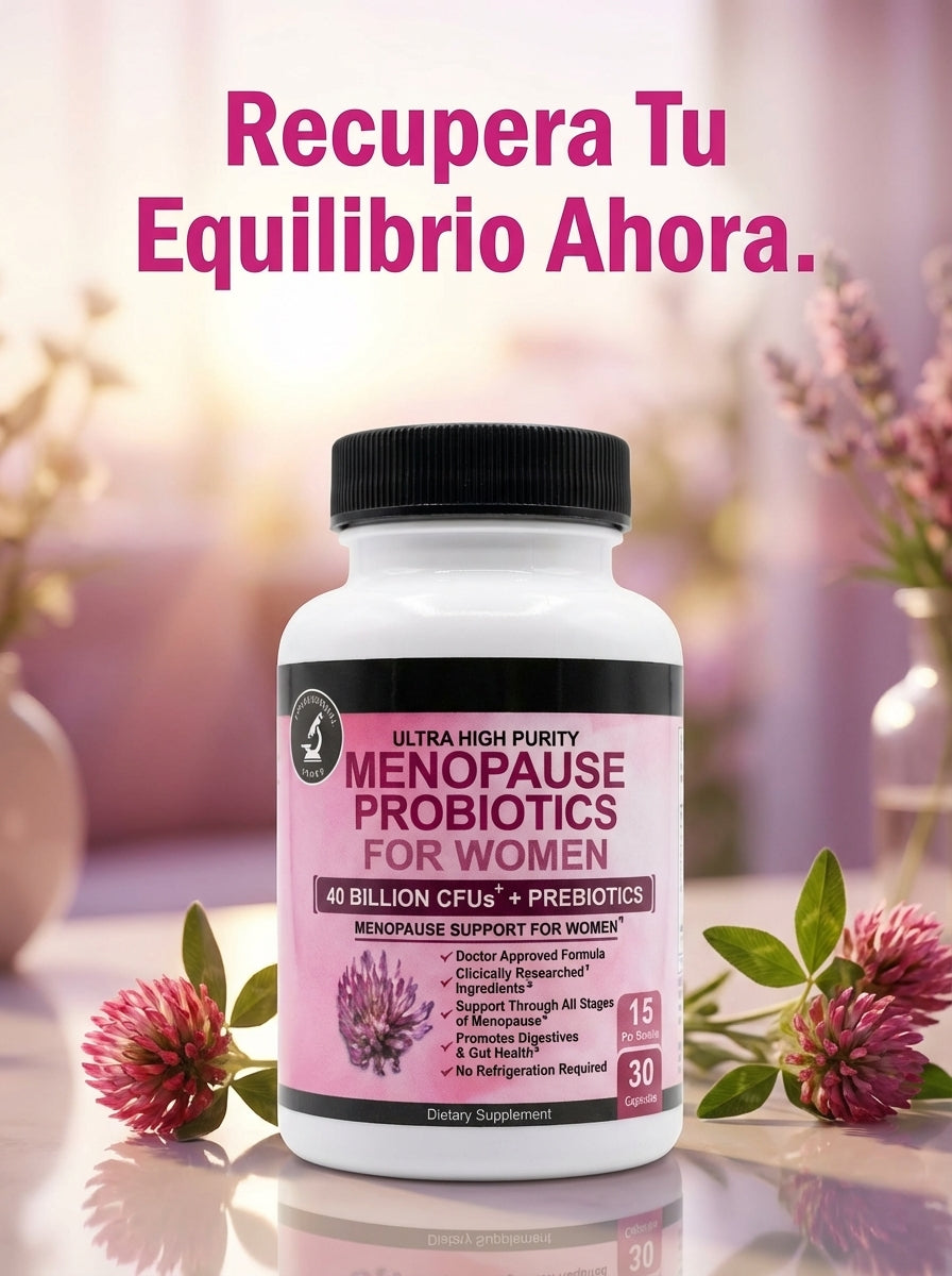 Menopause Probiotics For Women – Equilibrio Hormonal y Bienestar Femenino (30 Cápsulas)