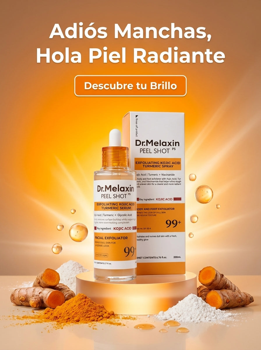 Peel Shot Kojic Acid Turmeric Serum – Sérum Exfoliante Iluminador con Ácido Kójico, Cúrcuma y AHA+BHA (80 ml)