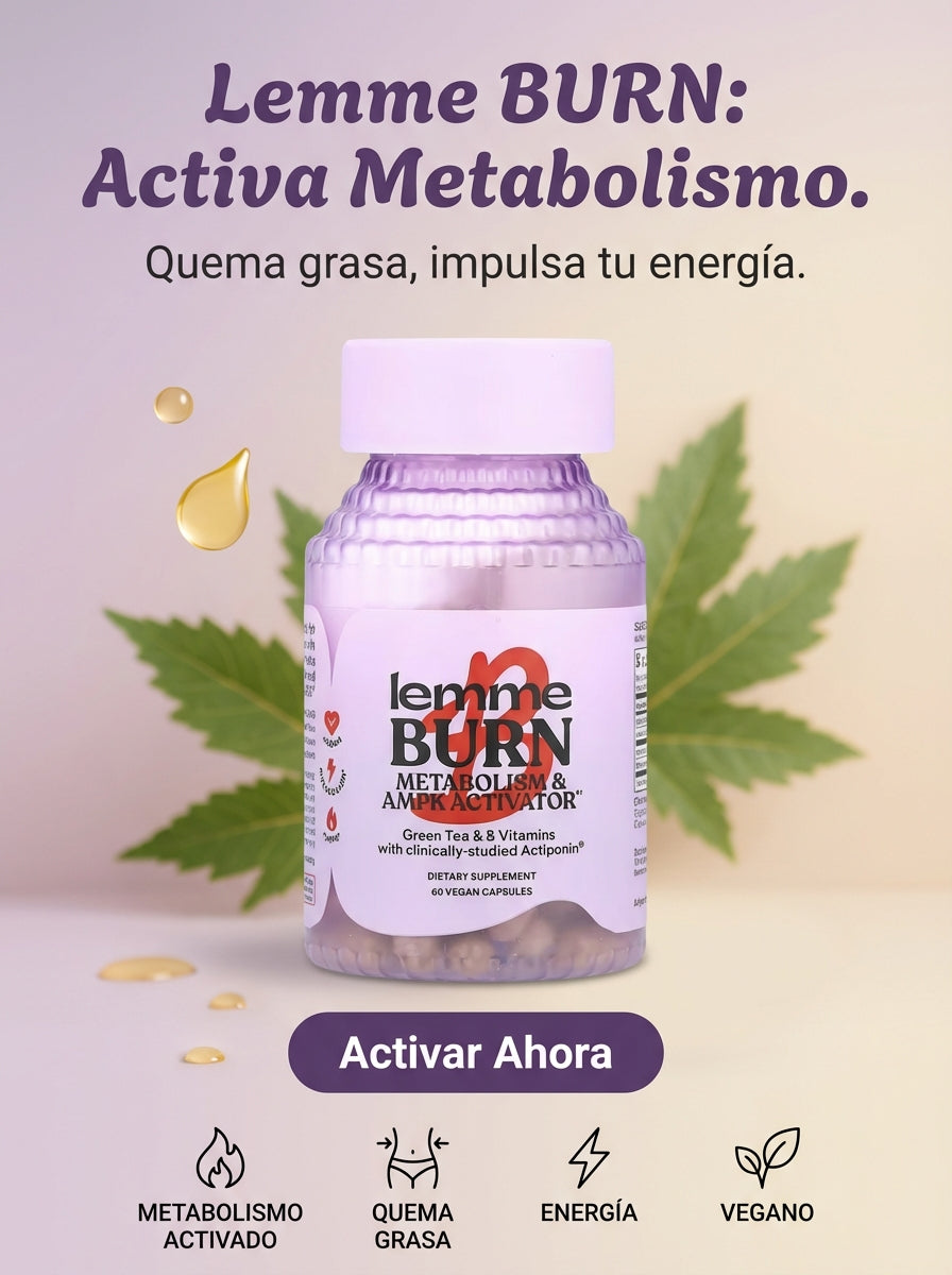 Lemme Burn – Cápsulas para Activar el Metabolismo y Control del Peso (60 Cápsulas)