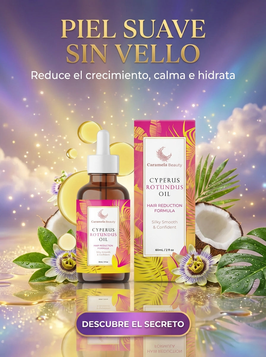 Cyperus Rotundus Oil – Aceite Natural Inhibidor del Crecimiento del Vello para una Piel Suave (60 ml)