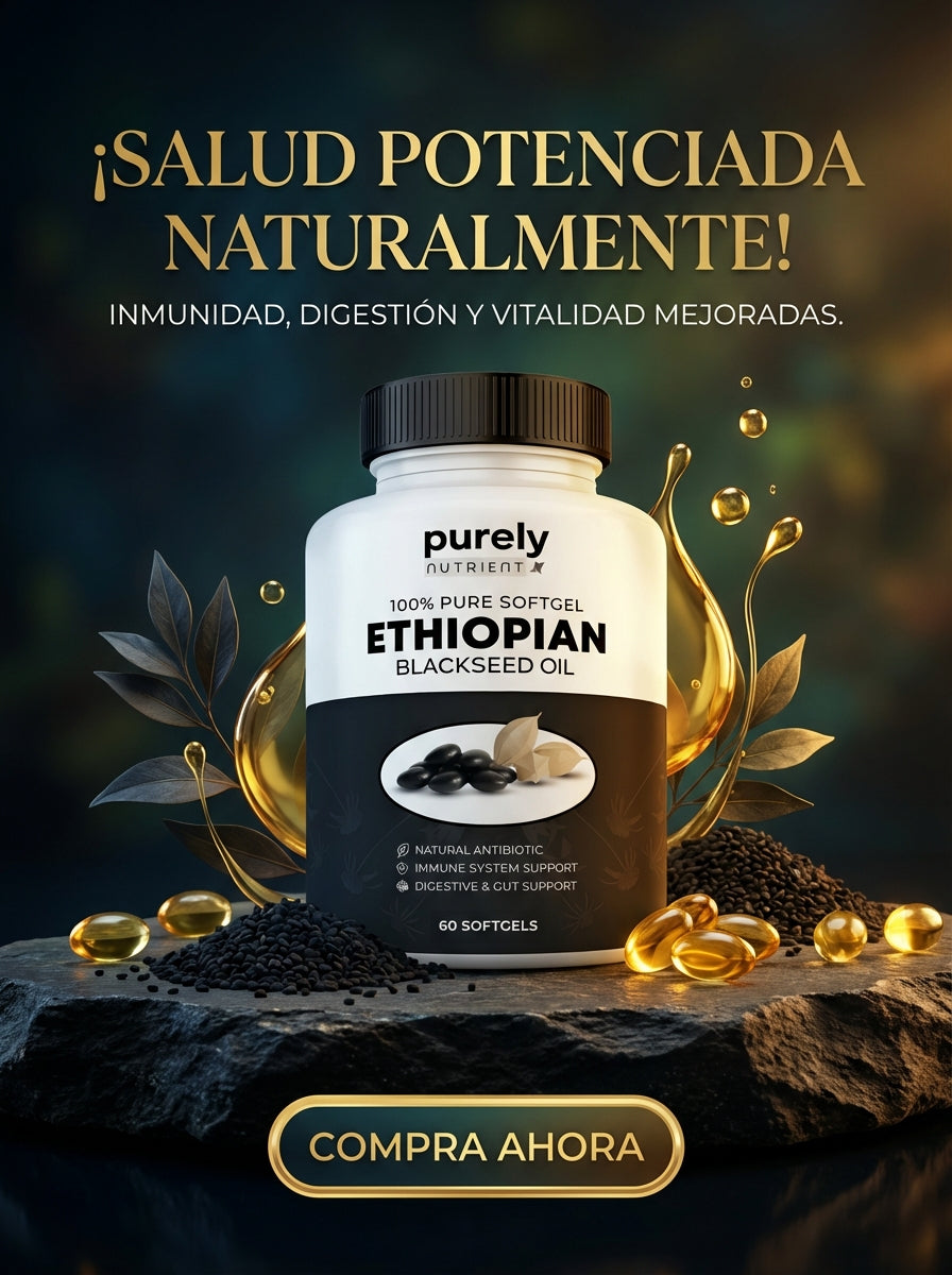 Purely Nutrient Ethiopian Black Seed Oil – Aceite de Semilla Negra Etíope Alta Potencia (60 Softgels)