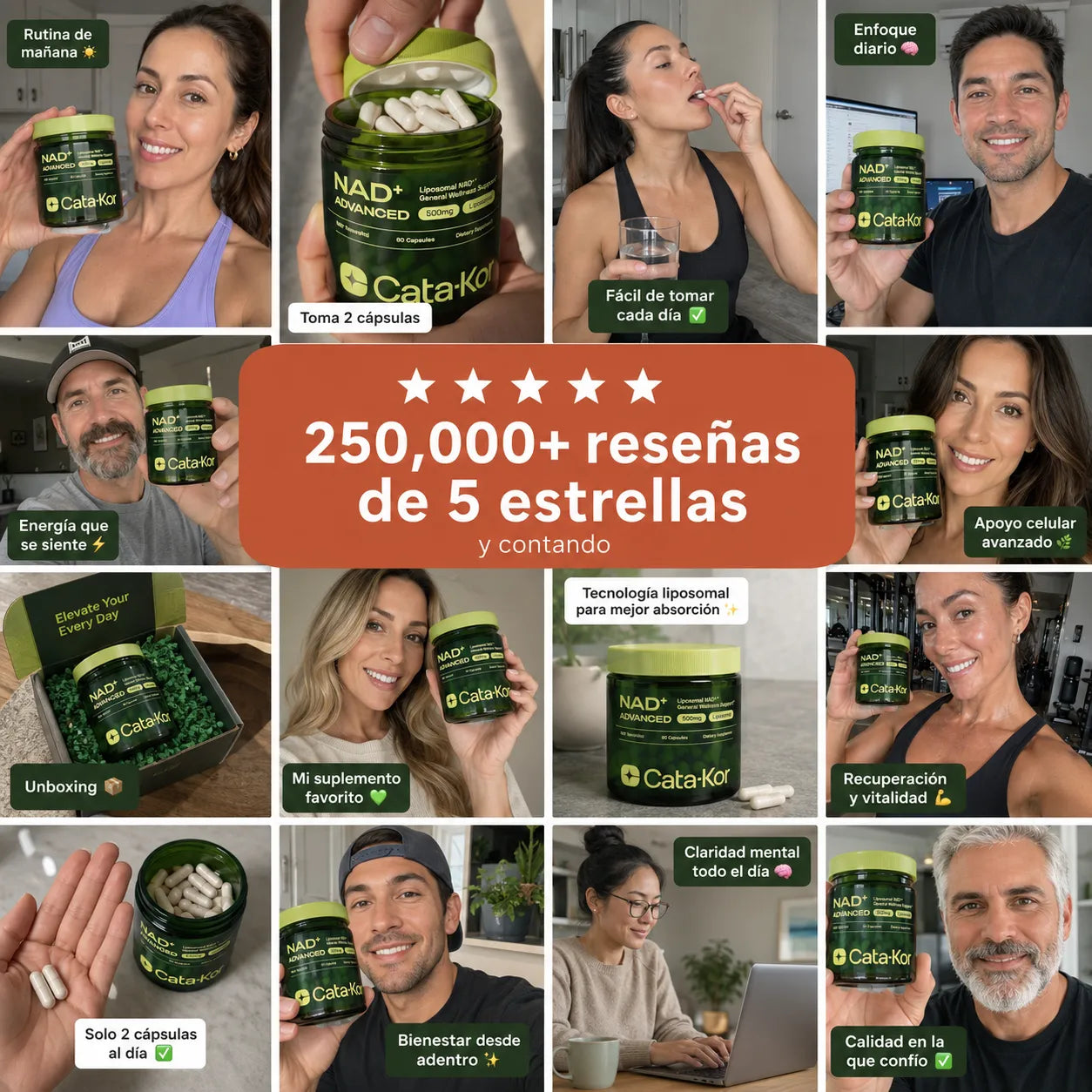 NAD + Resveratrol – Fórmula Avanzada con Nicotinamide Riboside y Resveratrol (60 cápsulas)