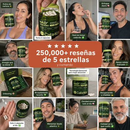 NAD + Resveratrol – Fórmula Avanzada con Nicotinamide Riboside y Resveratrol (60 cápsulas)