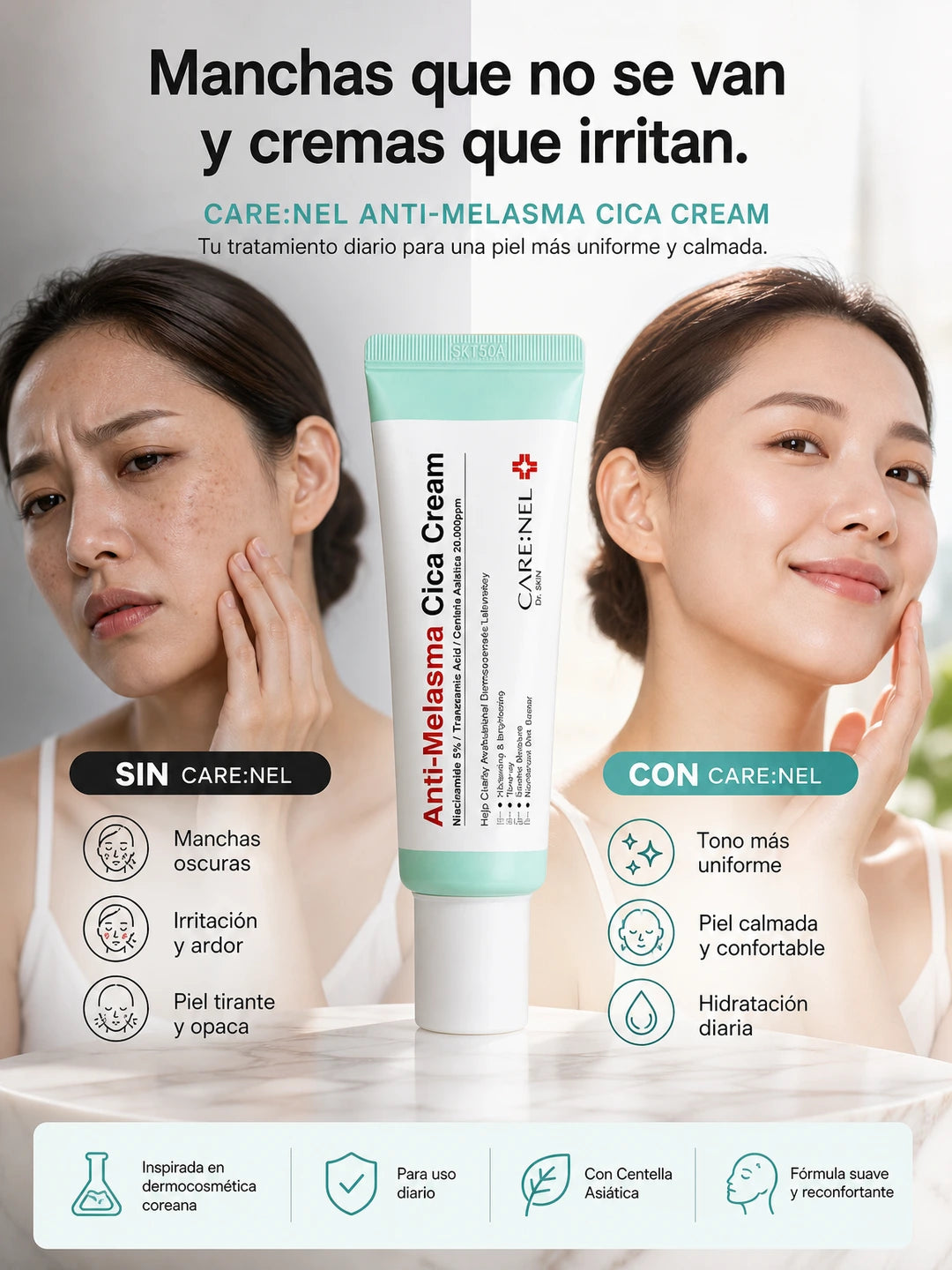 CARE:NEL - Crema removedora de manchas oscuras (40ml)
