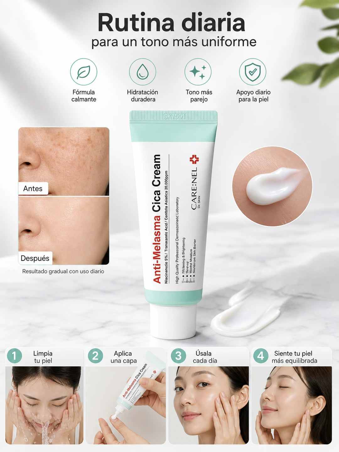 CARE:NEL - Crema removedora de manchas oscuras (40ml)