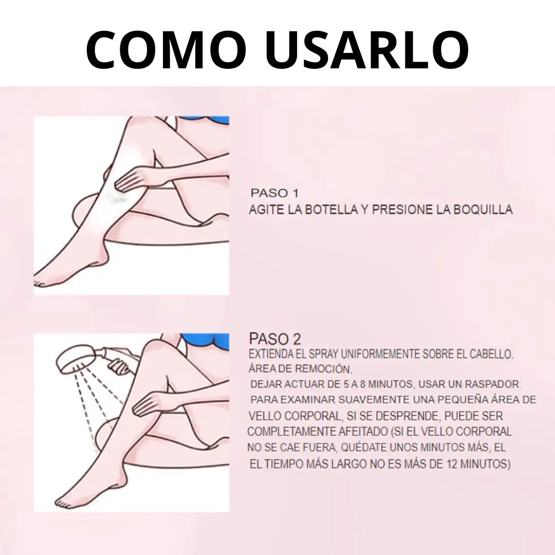 Smooth and Hairless -  Crema Depilatoria Corporal Suave y Sin Irritación Cuerpo y Rostro