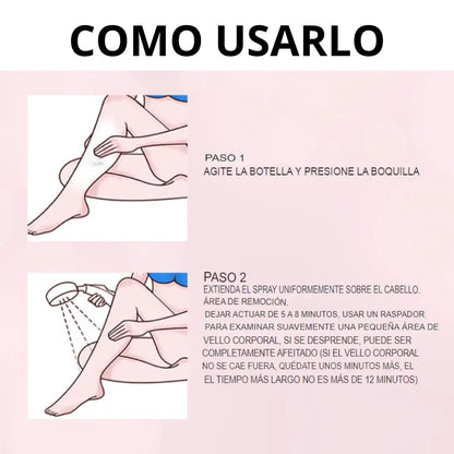 Smooth and Hairless -  Crema Depilatoria Corporal Suave y Sin Irritación Cuerpo y Rostro