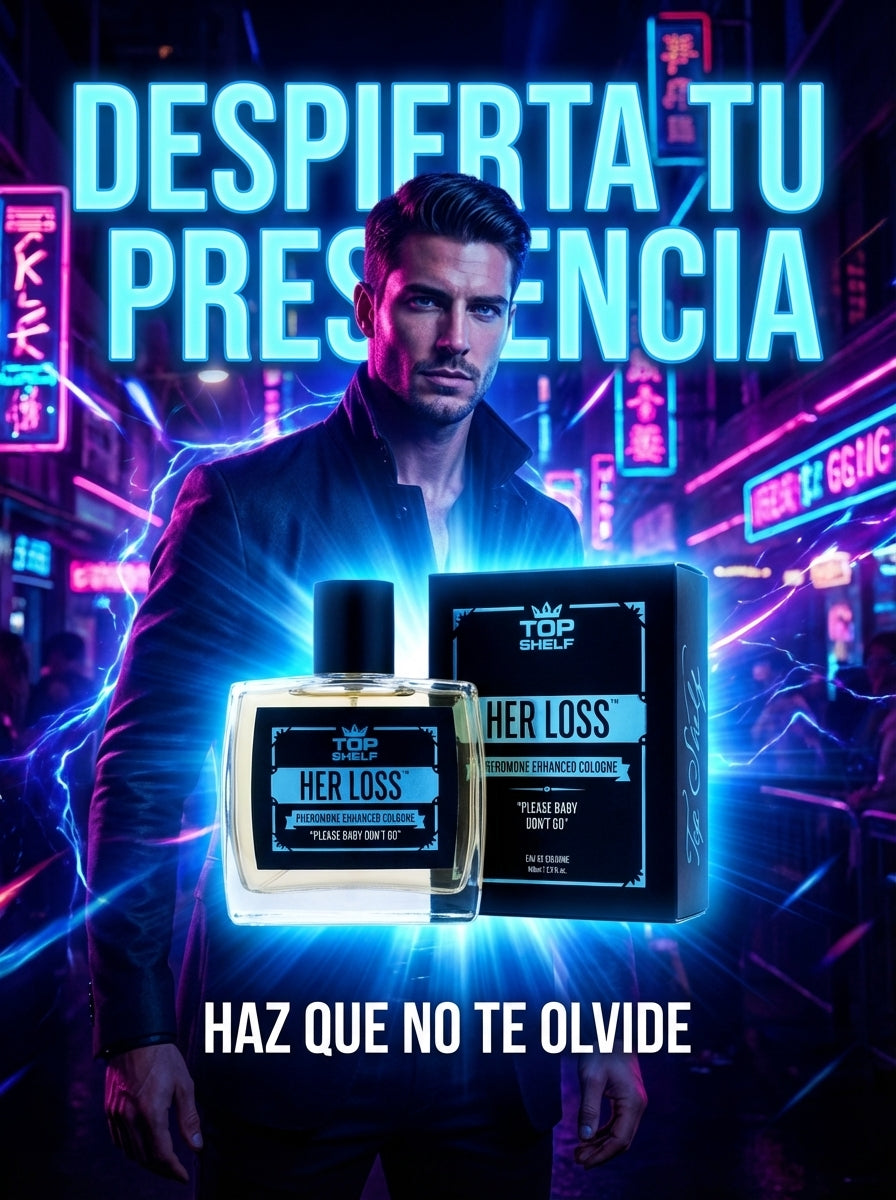 HER LOSS – Colonia con Feromonas para Hombre, Confianza y Atracción (50 ml)