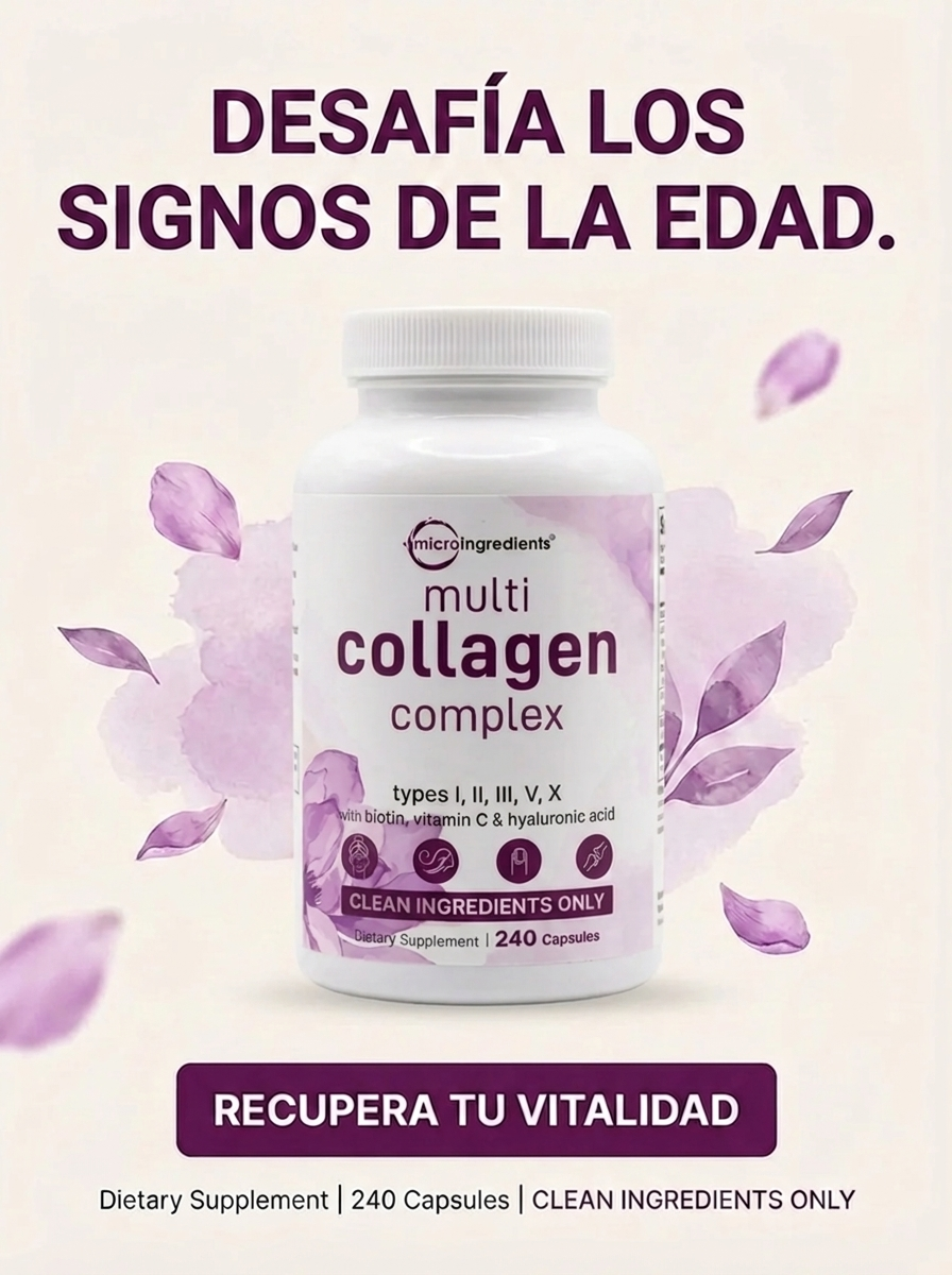 Multi Collagen Complex – Soporte Integral para Piel, Cabello y Articulaciones (240 Cápsulas)