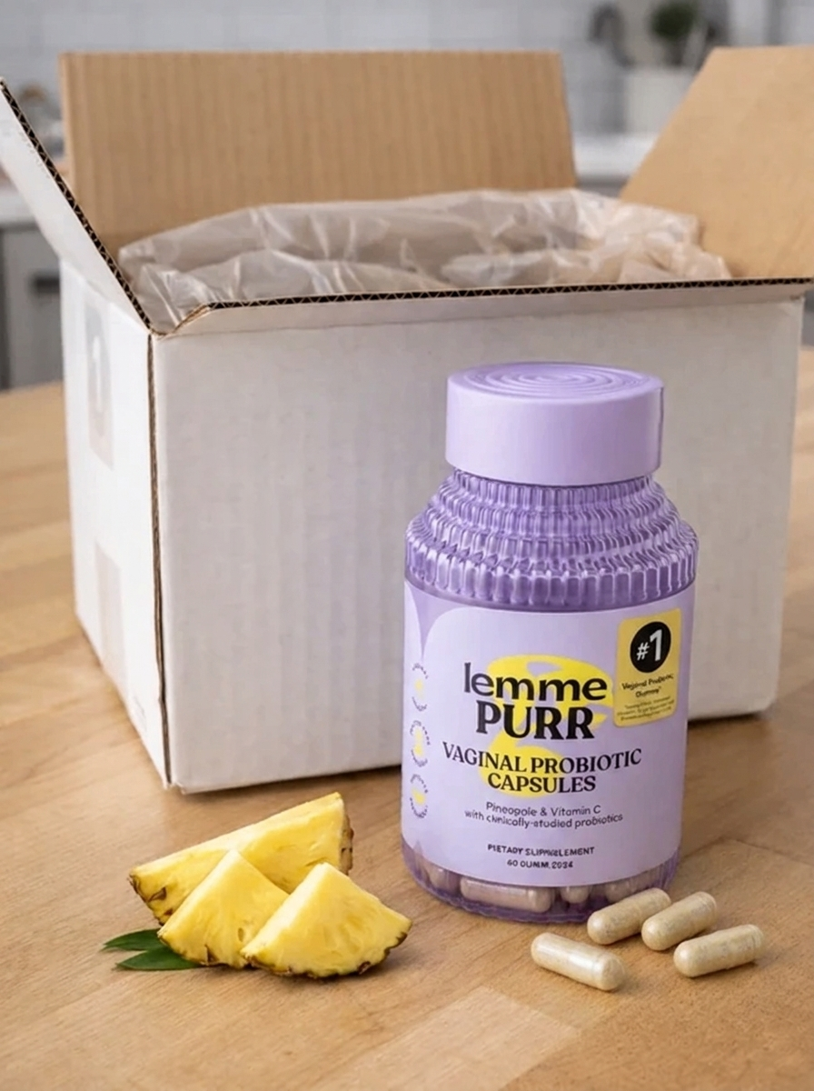Lemme Purr - Cápsulas Probióticas Vaginales para Mujeres (60 Cápsulas)