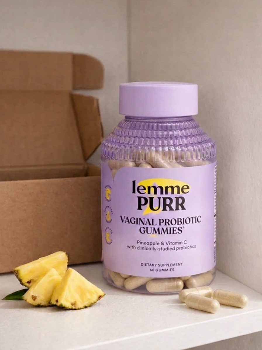 Lemme Purr - Cápsulas Probióticas Vaginales para Mujeres (60 Cápsulas)